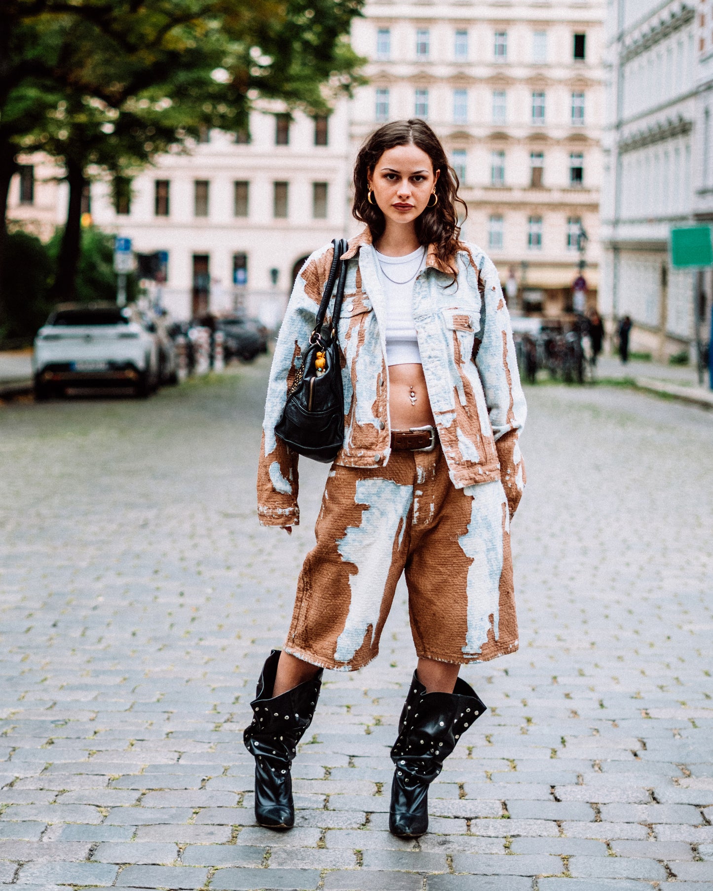 'Two Tone' Denim Jorts