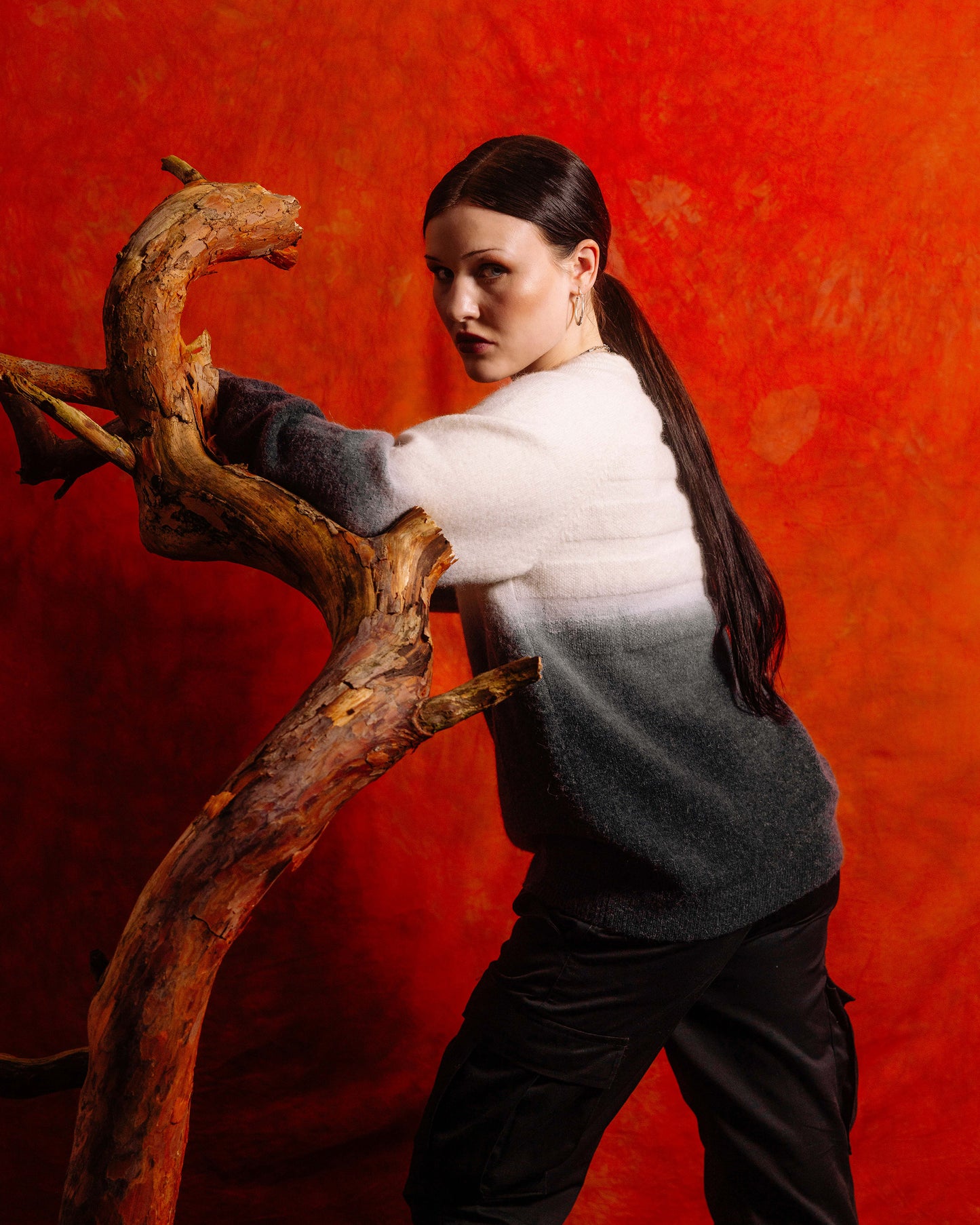 'FW 24' Gradient Knit Sweater