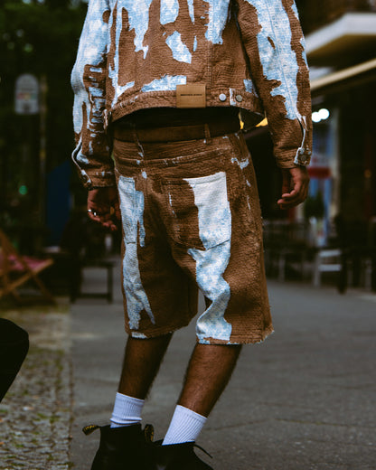 'Two Tone' Denim Jorts