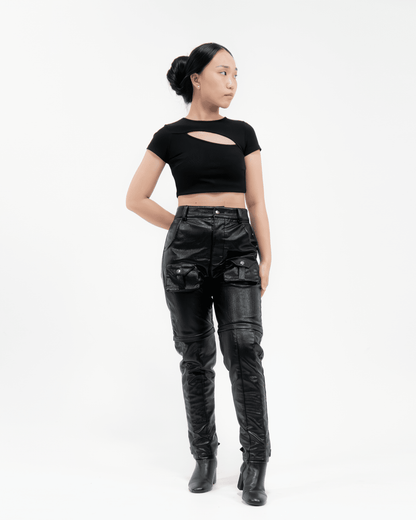 'MOOCE' LEATHER PANTS